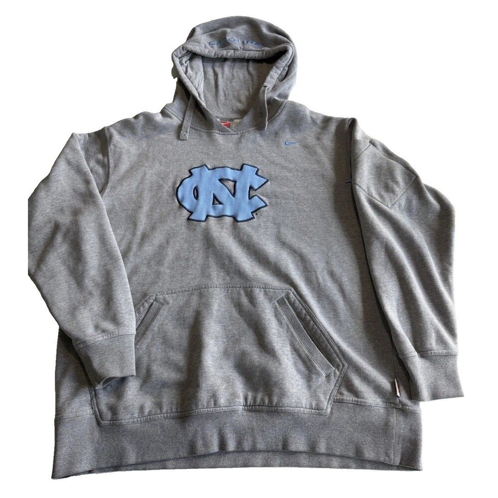 Vintage Nike North Carolina Tar Heels Hoodie Mens Size XL Gray Tag 90’s Jordan